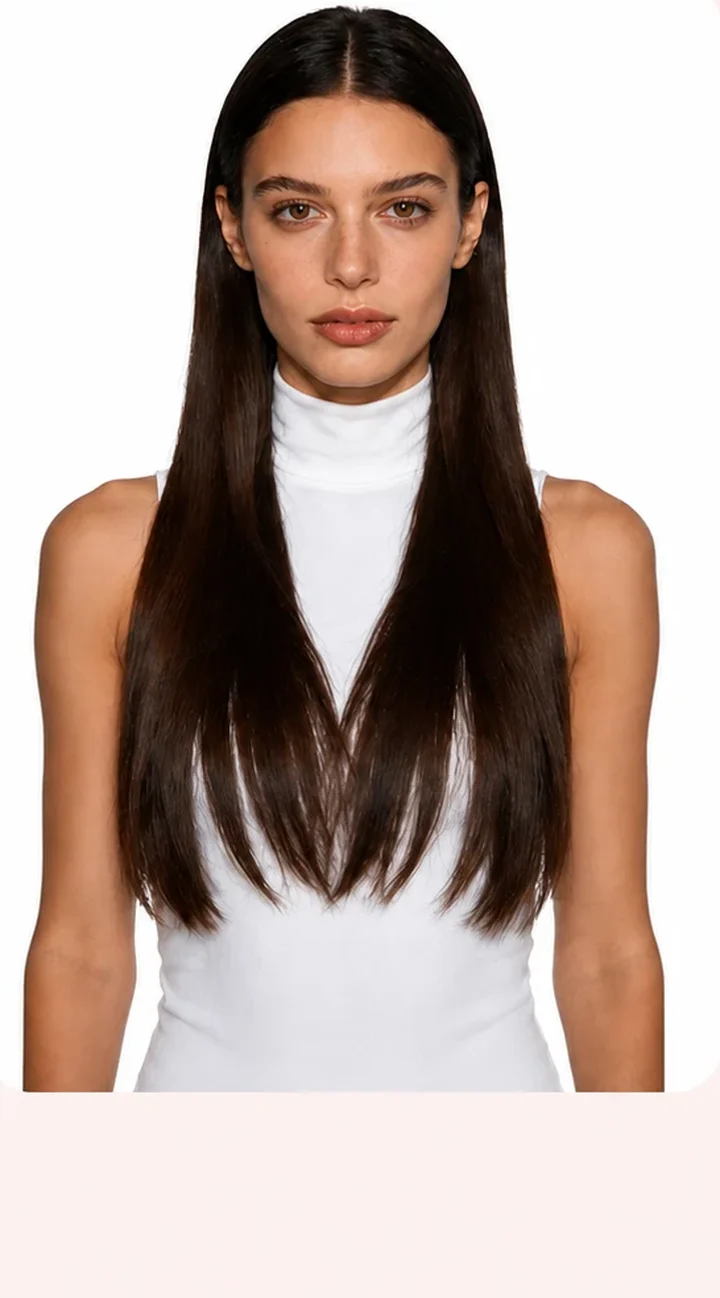 Cabelo liso comum, sem volume nem definição